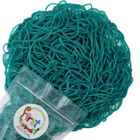 FirstChoiceCandy Blue Raspberry Juicy Licorice Laces Candy - 1 Pound