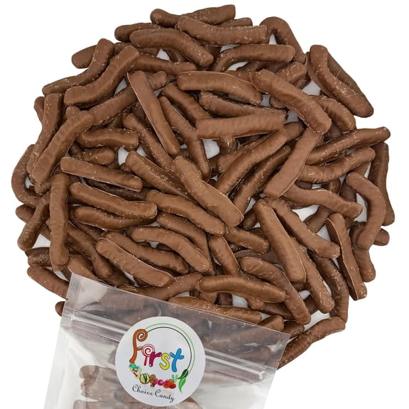 FirstChoiceCandy Chocolate Gummy Worms ( 2 Pound , Milk Chocolate )