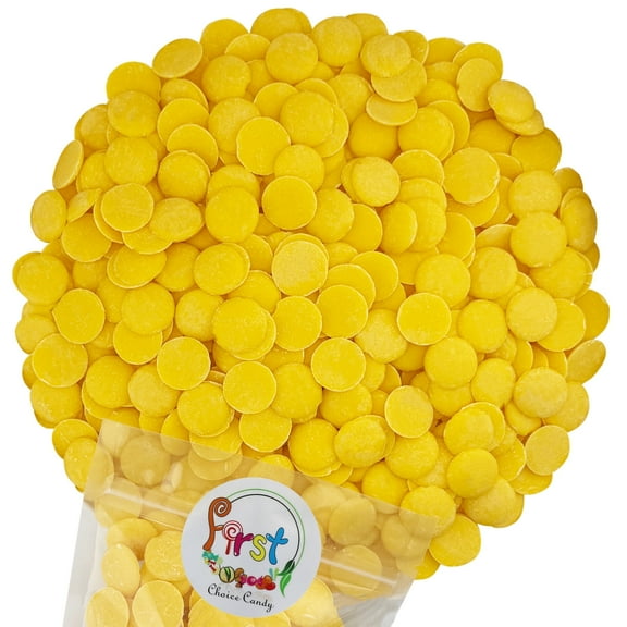 FirstChoiceCandy Coating Melting Chocolate Wafers, Decorating Melting Chocolate ( Yellow Color- 2 Pound)