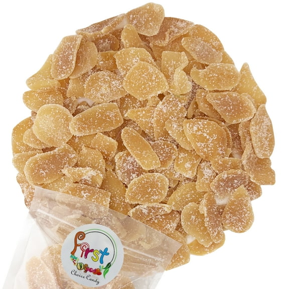 FirstChoiceCandy Dried Crystallized Ginger Slices, Sweet and Spicy Ginger -5 Pound