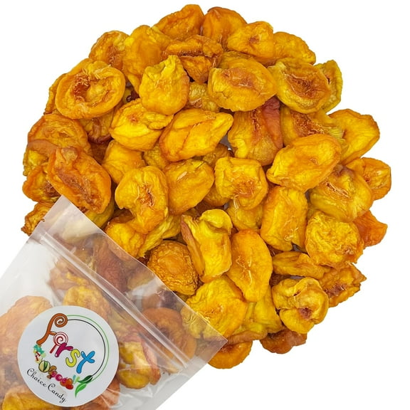 FirstChoiceCandy Fancy Dried Peaches, like Fresh, Sweet, and Super Food Snack, No Sugar Added - 2 Pound