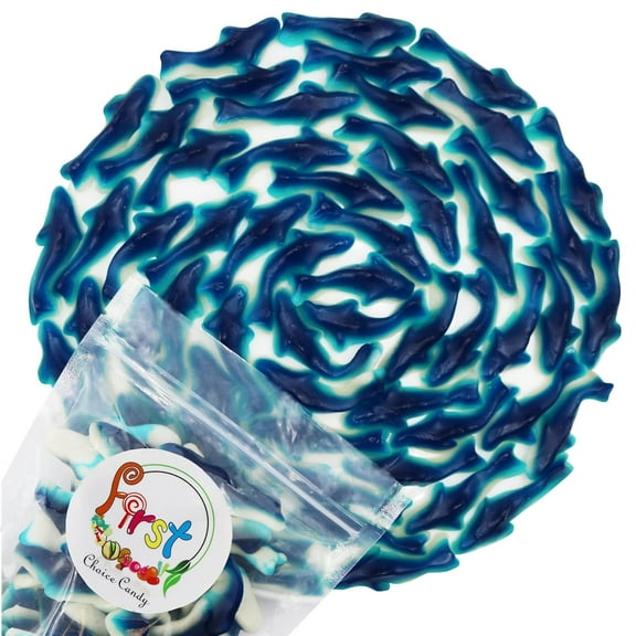 FirstChoiceCandy Fantastic Mini Blue Shark Gummy - 2 Pound