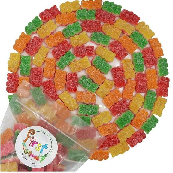 FirstChoiceCandy Fun Sour Gummy Bears (2 Pound , Triple Layer)