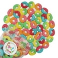 thumbnail image 1 of FirstChoiceCandy Gummi Rings (Rainbow Sour Neon Assorted Flavors, 2 LB), 1 of 4