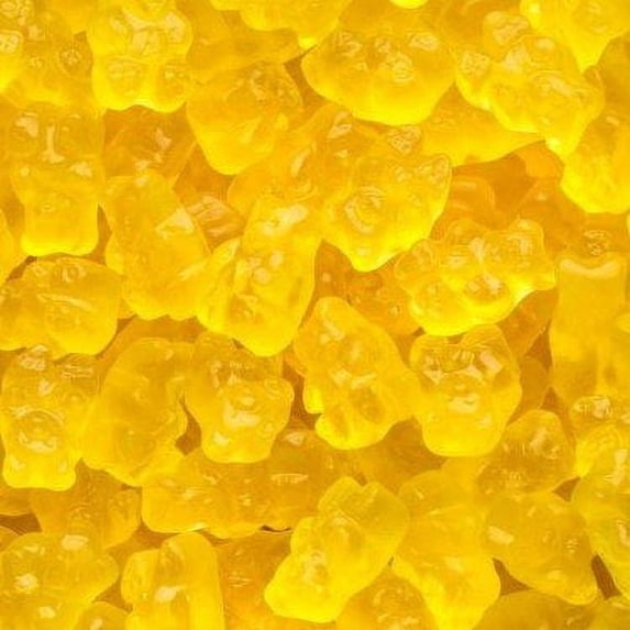 firstchoicecandy albanese gummy bears (white strawberry-banana, 5 lb)