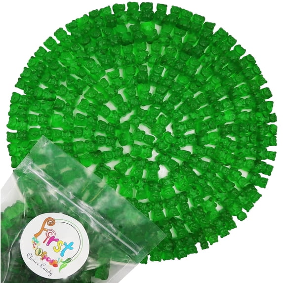 FirstChoiceCandy Gummy Bears (Green Apple, 1 LB)