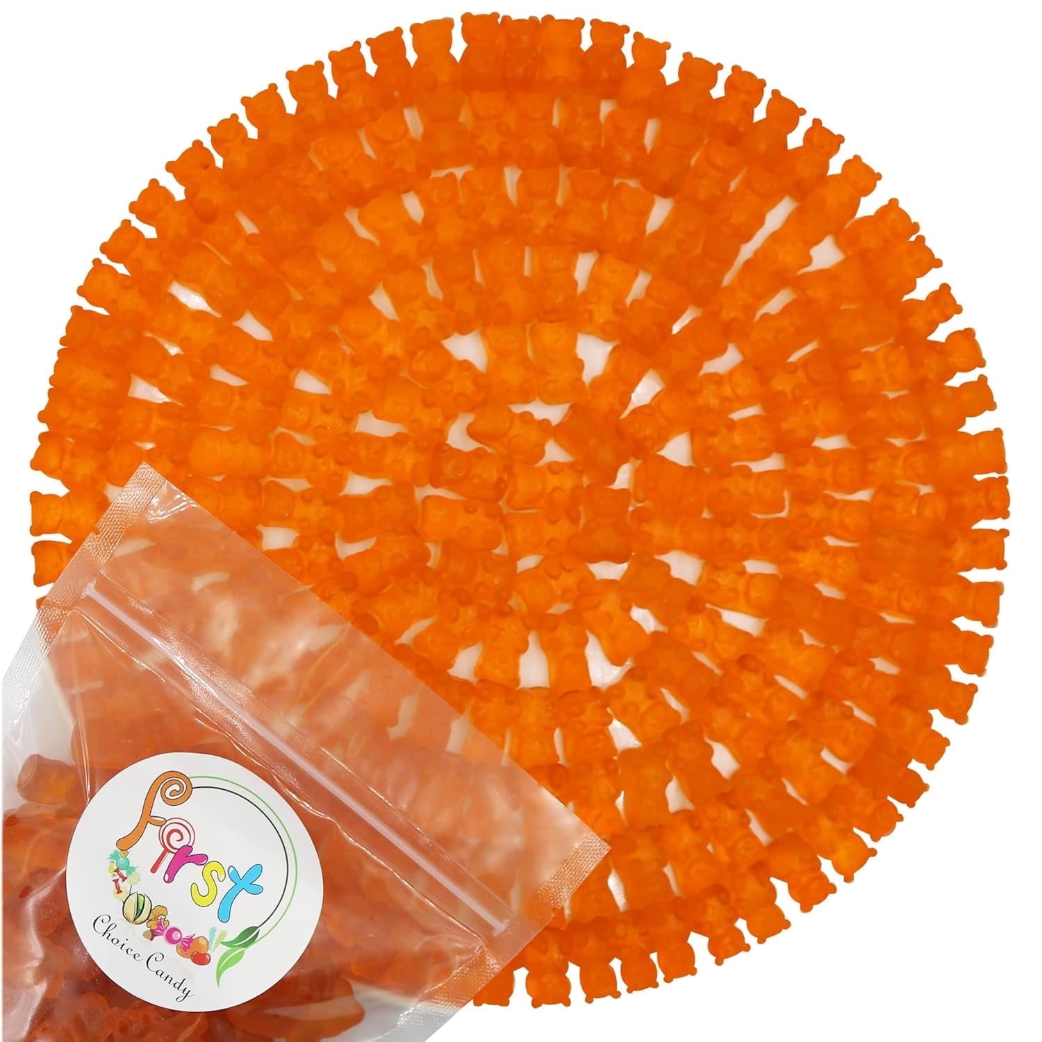 FirstChoiceCandy Gummy Bears (Orange, 2 LB)