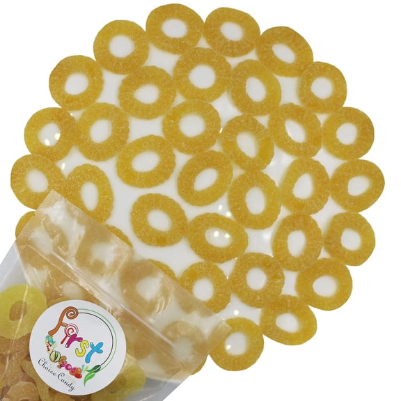 FirstChoiceCandy Gummy Fruit Candy ( Pineapple Rings V , 2 Pound )