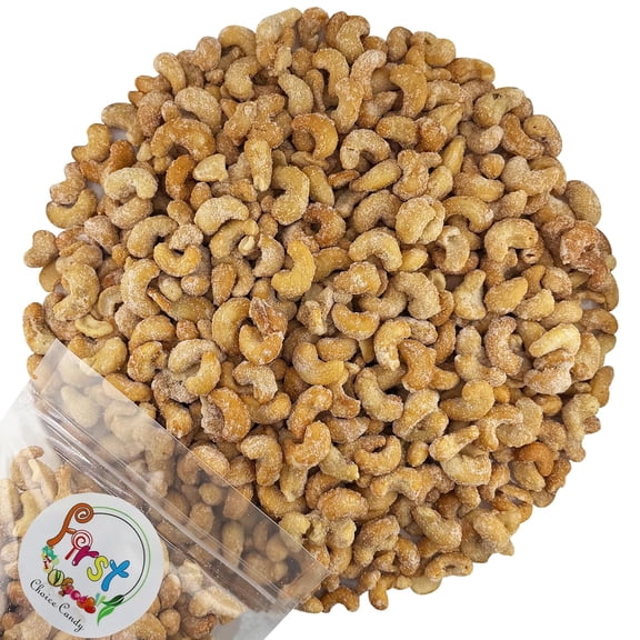 FirstChoiceCandy Honey Roasted Nuts Variety Pack, Cashews, Almonds, Peanuts and Mixed Nuts, Sweet and Crunchy, Resealable Bags, ( 2 Pound, Cashew )