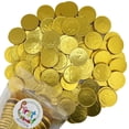 thumbnail image 1 of FirstChoiceCandy Large Gold Foil-Wrapped Milk Chocolate Half Dollar Coins - 5 Pound, 1 of 8
