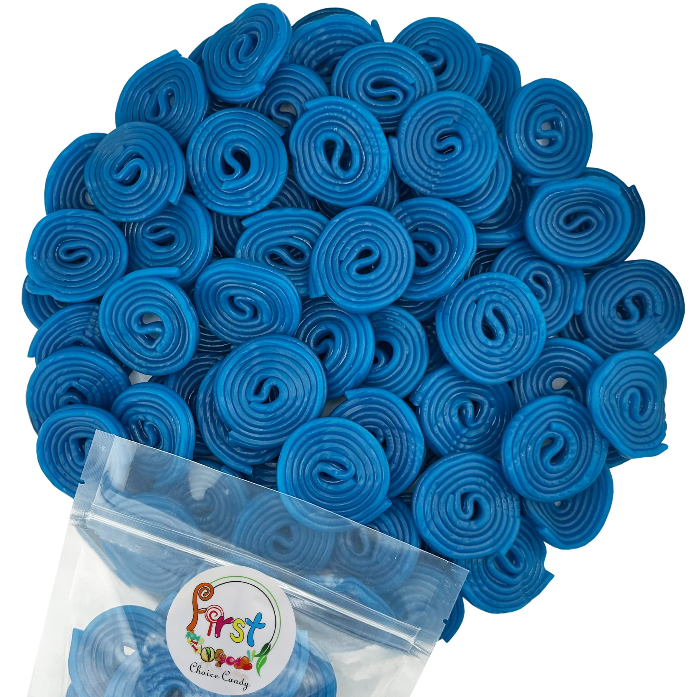 FirstChoiceCandy Licorice Wheels Gummy Candy (Blue Raspberry, 5 Pound)