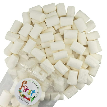 FirstChoiceCandy Marshmallows for Camping and Baking, White Vanilla Flavor, Large and Mini Size (8 Ounce, Medium)