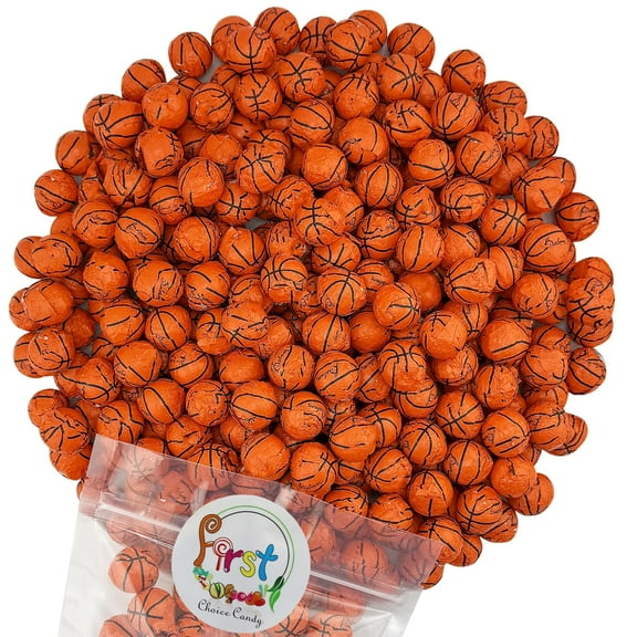 FirstChoiceCandy Milk Chocolate Foil Wrapped Balls ( basketballs , 2 Pound )
