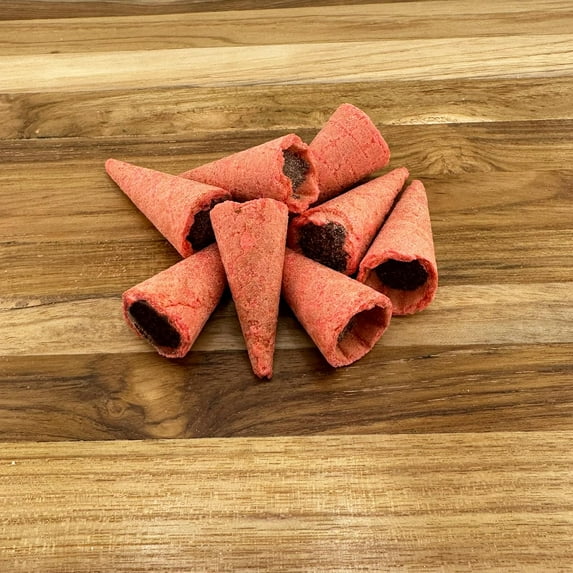 FirstChoiceCandy Mini Wafer Chocolate Cones Bite Size (2.2 Pound , STRAWBERRY CHOCOLATE)