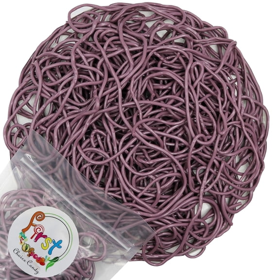 FirstChoiceCandy Purple Grape Juicy Licorice Laces Candy -soft, chewy candy laces (Grape - 1.5 Pound