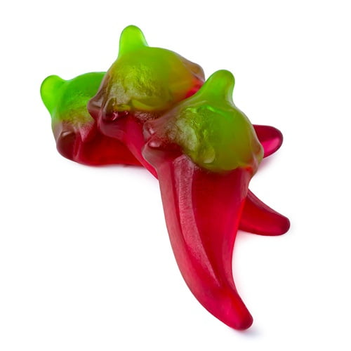 FirstChoiceCandy Red Hot Chili Peppers Spicy Gummy - 2 Pound