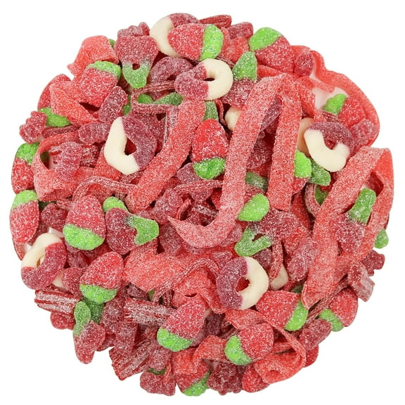 FirstChoiceCandy Sour Mix Gummies (Red, 2 Pound)