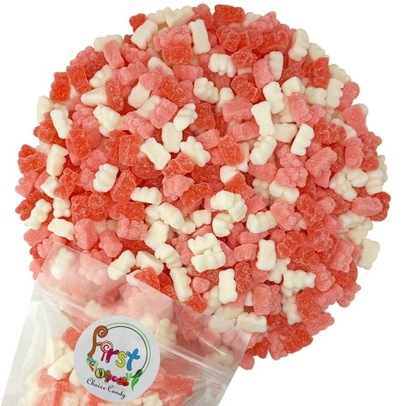 FirstChoiceCandy Valentine Feast Fun Sour Gummy  Watermelon, Strawberry & Banana  Bears  -2 Pound