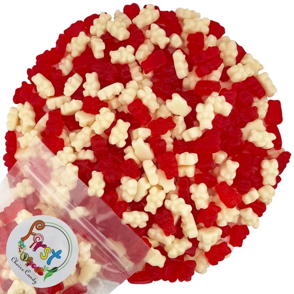 FirstChoiceCandy Valentine Mix Sweet Gummy Bears, Wild Cherry , Strawberry & Banana Bears -2 Pound