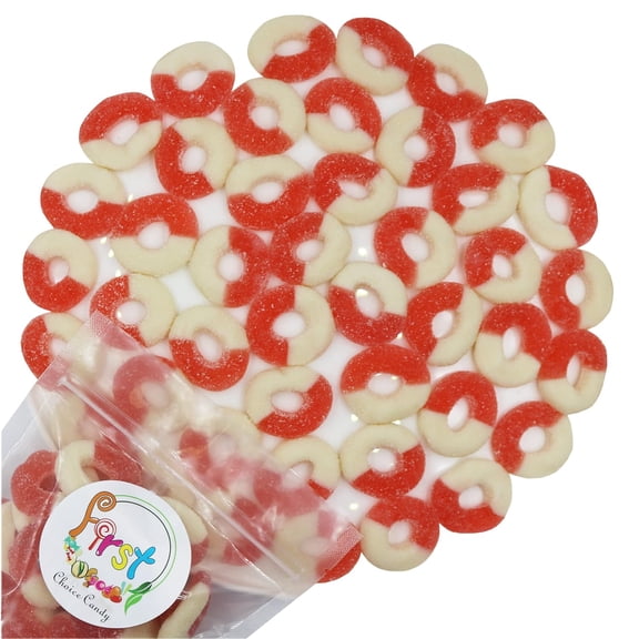 FirstChoiceCandy Watermelon Gummy Rings Candy, Sweet & Tangy Chewy Fruit Candy - 5 Pound