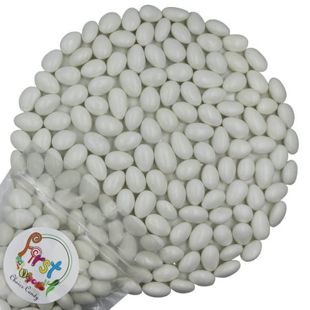 FirstChoiceCandy White Jordan Almonds 1 Pound Resealable Bag