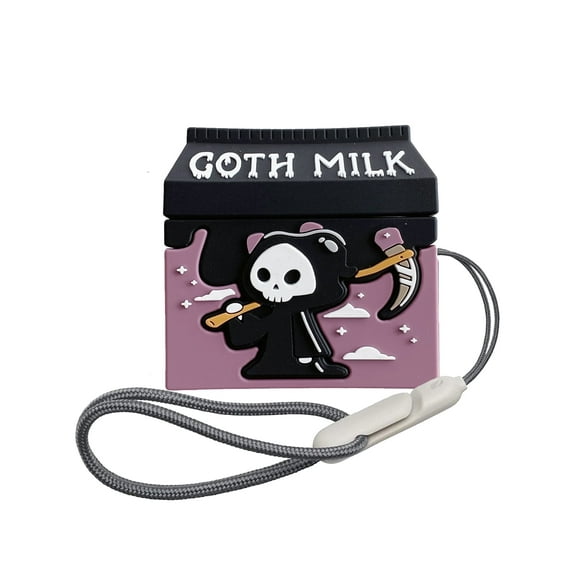 FirstCorn Case for Apple AirPods Pro 2,  Adorable Cartoon Shockproof Kawaii Cover Goth Milk