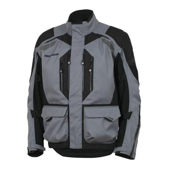 FirstGear Kathmandu 2.0 Mens Motorcycle Jacket Gray/Black LG