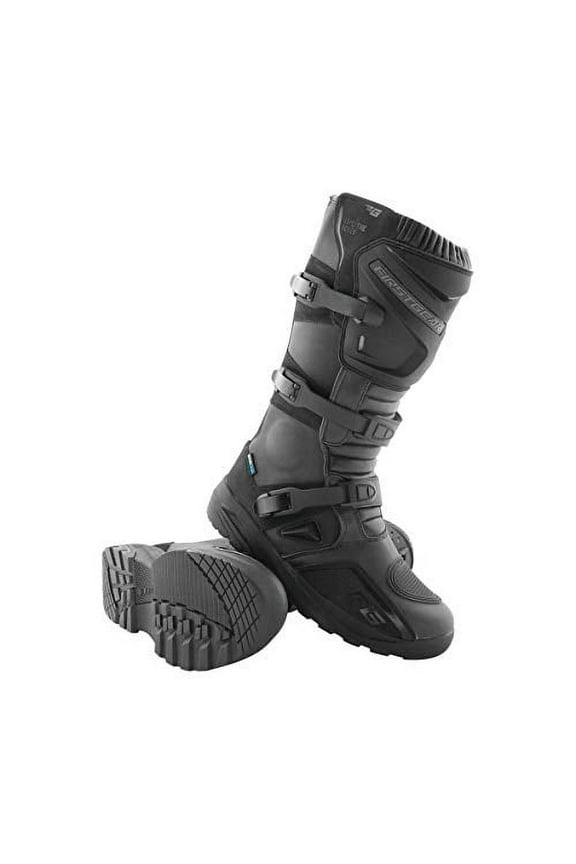 Kathmandu Mens Waterproof Motorcycle Boots Black 8 USA