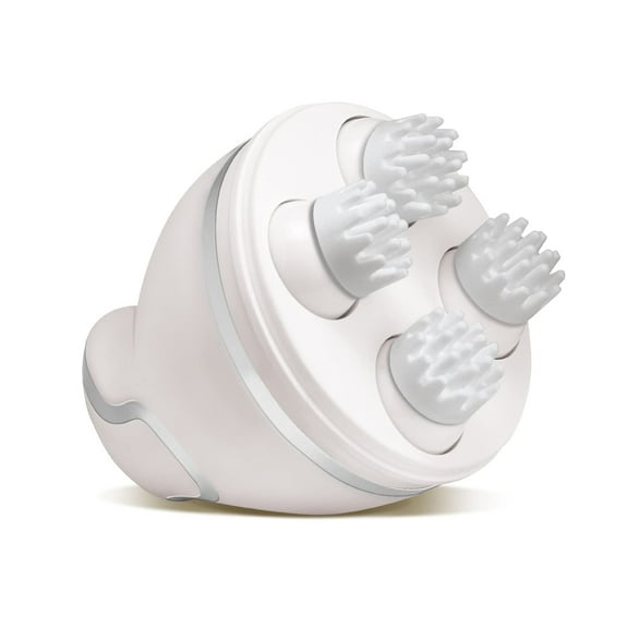 FirstHealth Head Massager - Portable Dual Direction, 3 Modes, 72 Rotating 3D Kneading Nodes - Cordless Hair/Scalp Anti-Fatigue & Ache Relief - Family and Pet Safe - Rechargeable Battery