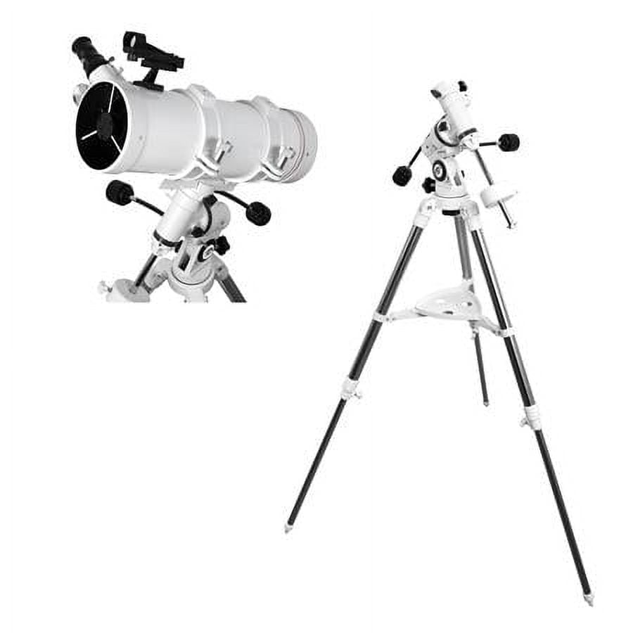 FirstLight 114mm f/4.3 Newtonian Reflector Telescope with EQ3 Mount, White