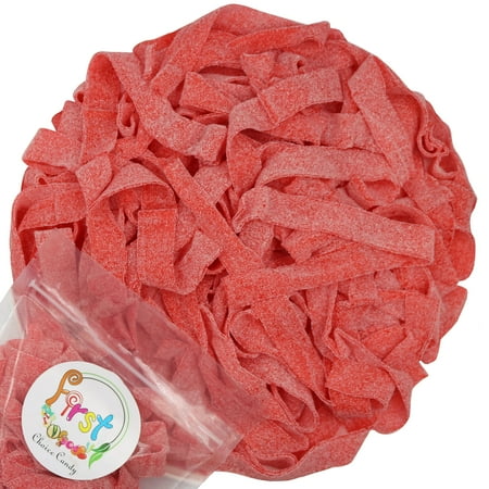 Firstchoicecandy Sour Power Strawberry Belts 1 Pound Resealable Bag