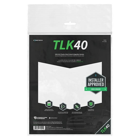 Firstech FTI-TLK40 Remote Start T-Harness For Select 2006-2010 Toyota, Lexus