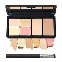 Firstfly 6 Colors Concealer Contour Palette, Color Correcting Concealer Makeup Cream Contouring Face Foundation Highlighting Makeup Kit