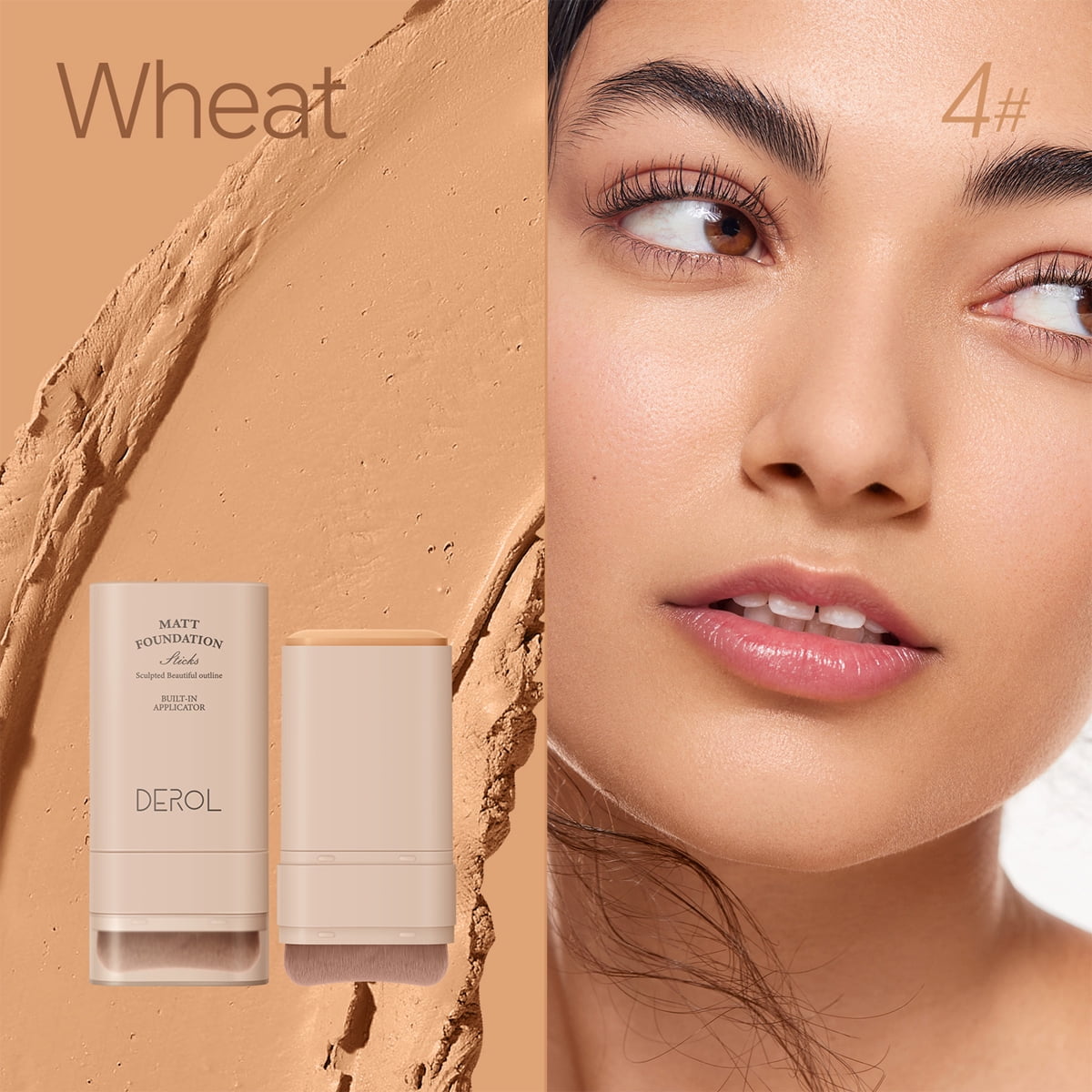 Firstfly Matte Hydrating Foundation Stick, Full Coverage Correcting