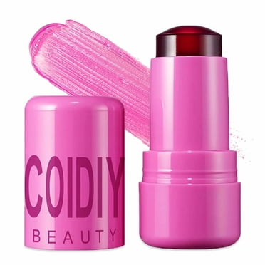 Firstfly Multi-Use Jelly Tint blush Stick, Cooling Water Jelly Tint, Moisturizing Natural Lip and Cheek Stain Stick, Clear Glossy Lip Gloss Waterproof, Longlasting, Non-Sticky, Vivid Color