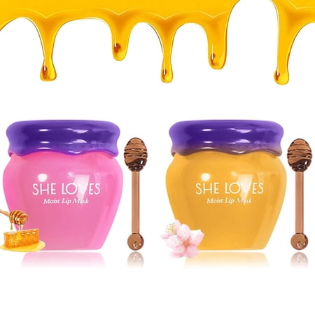 Firstfly Sakura Beeswax Lip Mask, Deep Moisture, Rich in Vitamin E Natural Overnight Repair Exfoliator Care Lip Balm