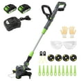 thumbnail image 1 of Firstness String Trimmer Cordless, 20V Electric Weed Wacker with 2 Batteries & Charger, Powerful 8500 RPM, Grass Trimmer & Edger for Lawn Care, Yard, Garden, 3-in-1 Cutting Head, Lightweight 4.85lbs, 1 of 13