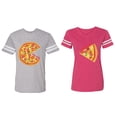thumbnail image 1 of Firts Bite Love at Matching Couple Cotton Jerseys (Men Heather / Women Pink) (Men XL / Women XXL), 1 of 3