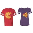 thumbnail image 1 of Firts Bite Love at Matching Couple Cotton Jerseys (Men Red / Women Purple) (Men L / Women L), 1 of 3