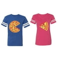 thumbnail image 1 of Firts Bite Love at Matching Couple Cotton Jerseys (Men Royal / Women Pink) (Men L / Women L), 1 of 3