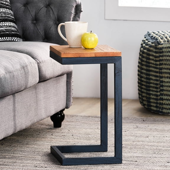 Firwood Table With Antique Finish - Enhances Your Decor Style Natural Accent Small, For A Cozy Feel