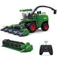 thumbnail image 1 of Fisca 2 in 1 Remote Control Farm Tractors Toys with Roller Cutter and Rotary Harvesting Head, 6 Channel Spray Harvester for Kids 3+, 1 of 7