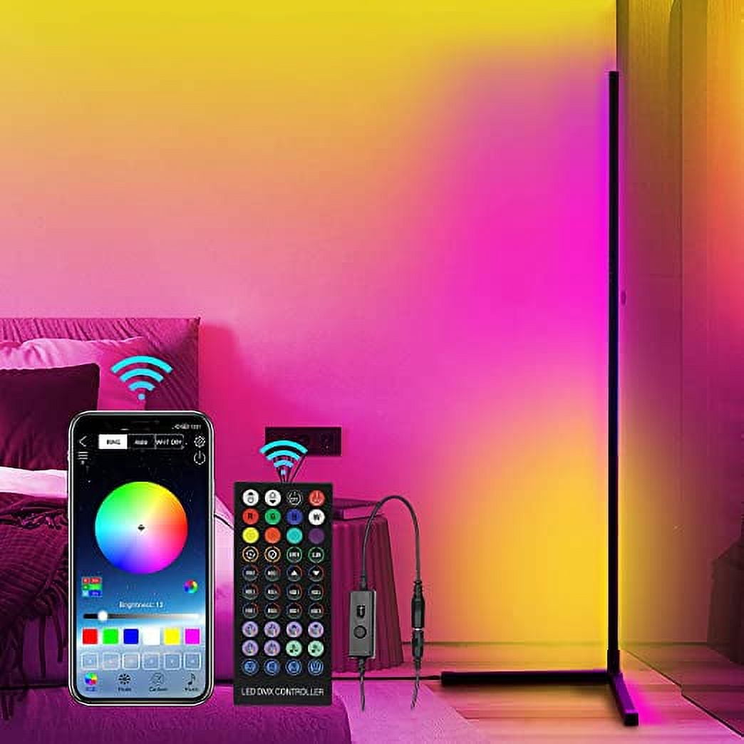 TaoTronics LED Floor Lamp, Smart RGB Corner Lamp with App and Remote C