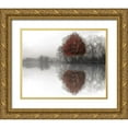 thumbnail image 1 of Fisch, Ellen 18x15 Gold Ornate Wood Framed with Double Matting Museum Art Print Titled - Mirror Lake, 1 of 4
