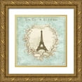 thumbnail image 1 of Fischer, Davud 15x15 Gold Ornate Wood Framed with Double Matting Museum Art Print Titled - Tour De Eiffel, 1 of 4