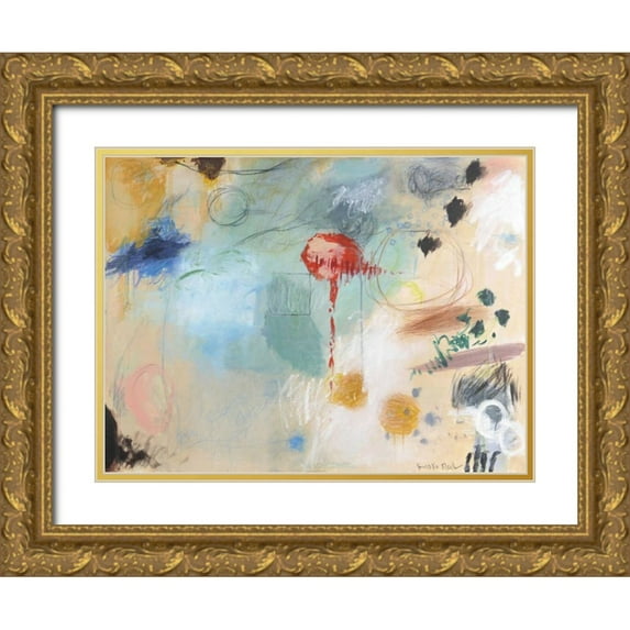 Fischer, Kyoko 18x15 Gold Ornate Wood Framed with Double Matting Museum Art Print Titled - Red Light