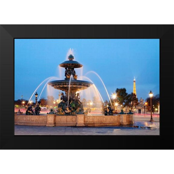 Fischer, Rolf 14x11 Black Modern Framed Museum Art Print Titled - Place de la Concorde