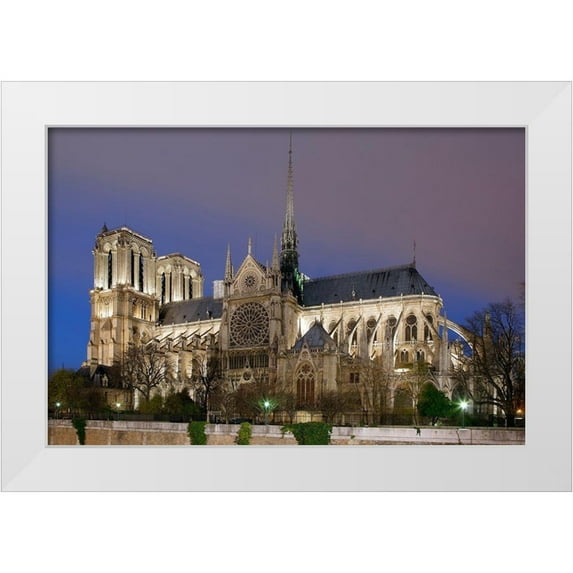 Fischer, Rolf 18x13 White Modern Wood Framed Museum Art Print Titled - Notre Dame