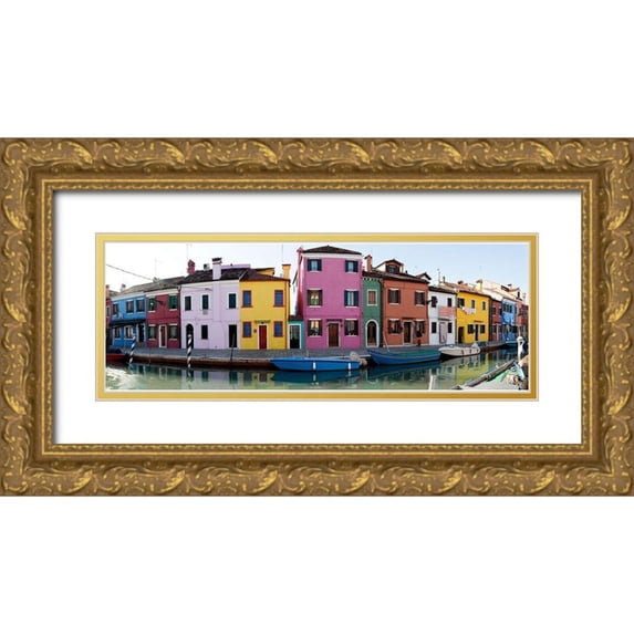 Fischer, Rolf 18x9 Gold Ornate Wood Framed with Double Matting Museum Art Print Titled - Venedig Burano I