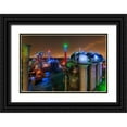 thumbnail image 1 of Fischer, Rolf 24x17 Black Ornate Wood Framed with Double Matting Museum Art Print Titled - Duisburg Nacht, 1 of 4
